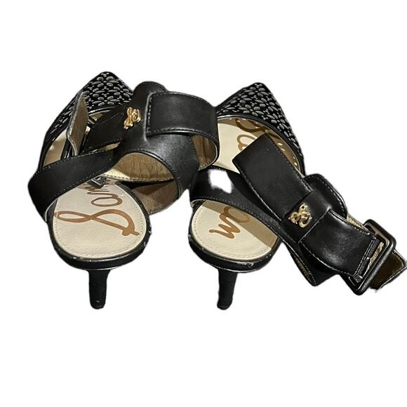 Sam Edelman Patent Leather High Heels with Cutouts Size 5.5 EUC - Picture 3 of 7